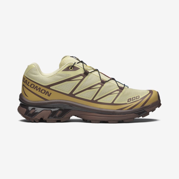 Salomon XT-6 Iridescent beige/rood