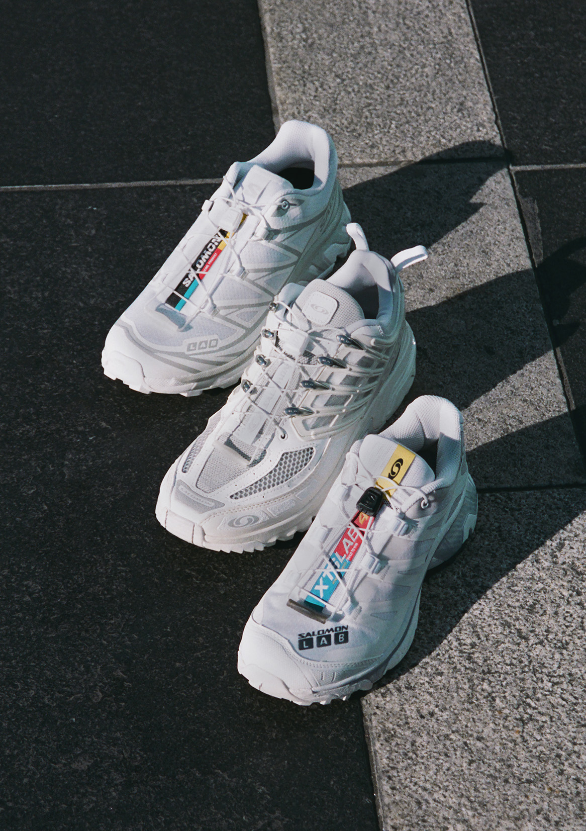 4 sneakers op een rijtje